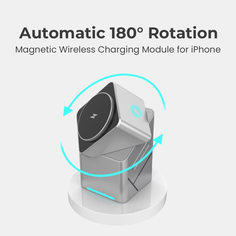 ⚡ Rotating Cube Fast Charger – The Future of Power, Wrapped in Style 🔋✨