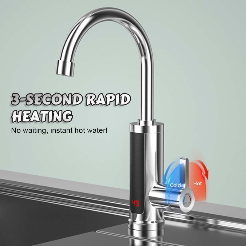 💧 Snabb varmvattenkran — Varmt vatten på 3 sekunder, njut när som helst!/Instantaneous hot and cold electric water faucet