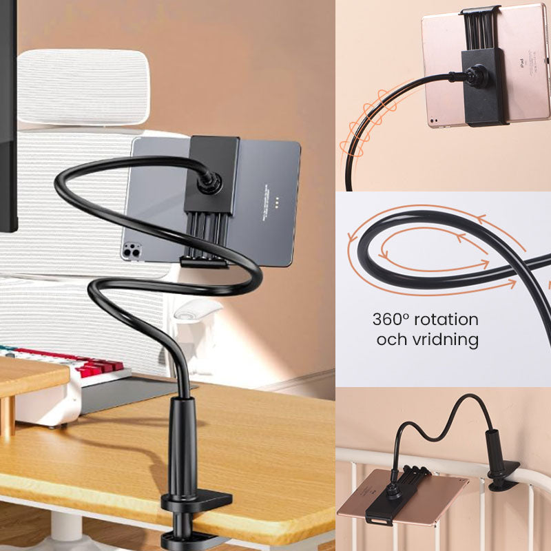 📱 Flexibel Mobil- och Surfplattahållare – För Sängen, Skrivbordet, Live och Fotografering/📱 Flexible Mobile and Tablet Holder – For Bed, Desk, Live and Photography