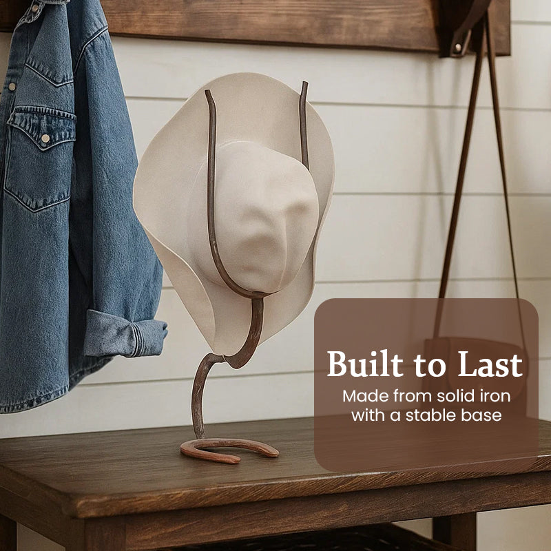 Rustic Horseshoe Hat Stand – For the True Cowboy at Heart 🤠