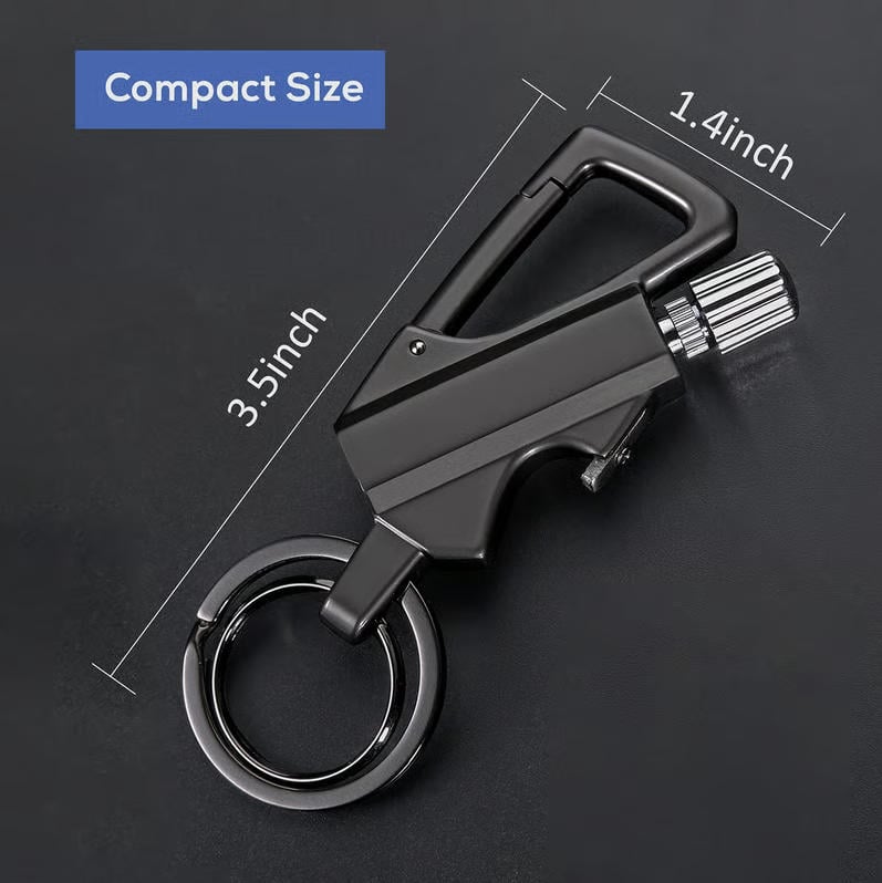 🔥Permanent Match Infinity Lighter with Multitool Keychain Bottle Opener