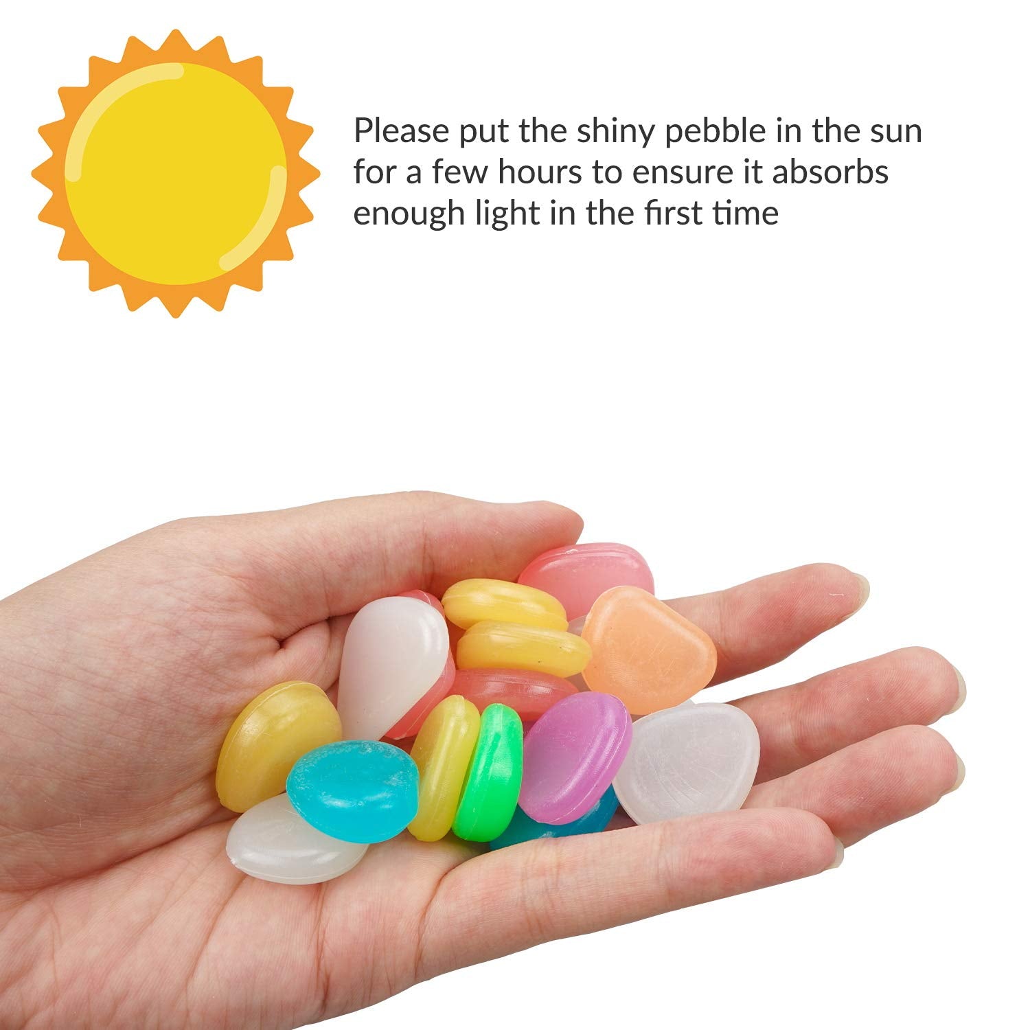 Luminous Stones – Mixed Color Glow  (Buy 1 Get 2 Free )