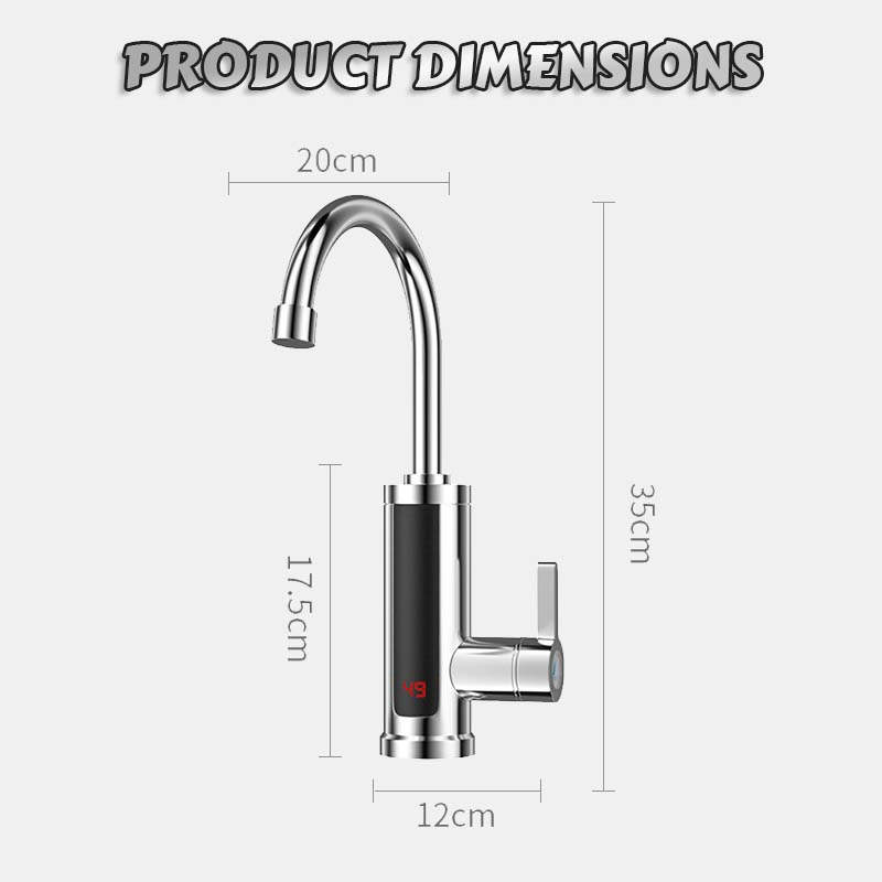 💧 Snabb varmvattenkran — Varmt vatten på 3 sekunder, njut när som helst!/Instantaneous hot and cold electric water faucet