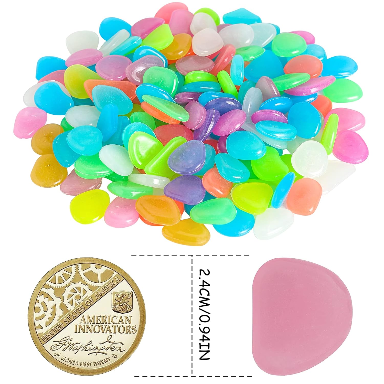 Luminous Stones – Mixed Color Glow  (Buy 1 Get 2 Free )