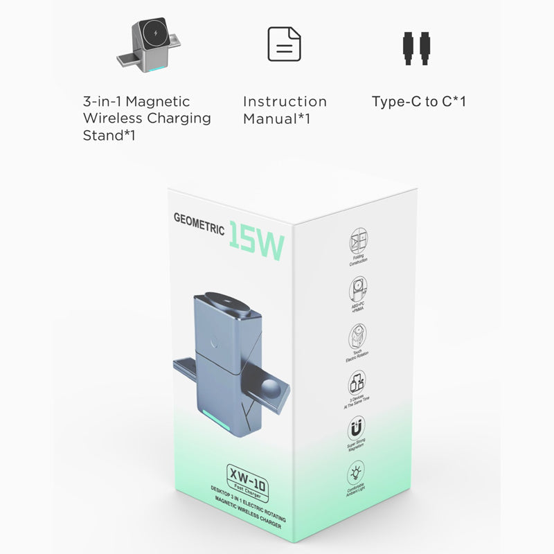 ⚡ Rotating Cube Fast Charger – The Future of Power, Wrapped in Style 🔋✨