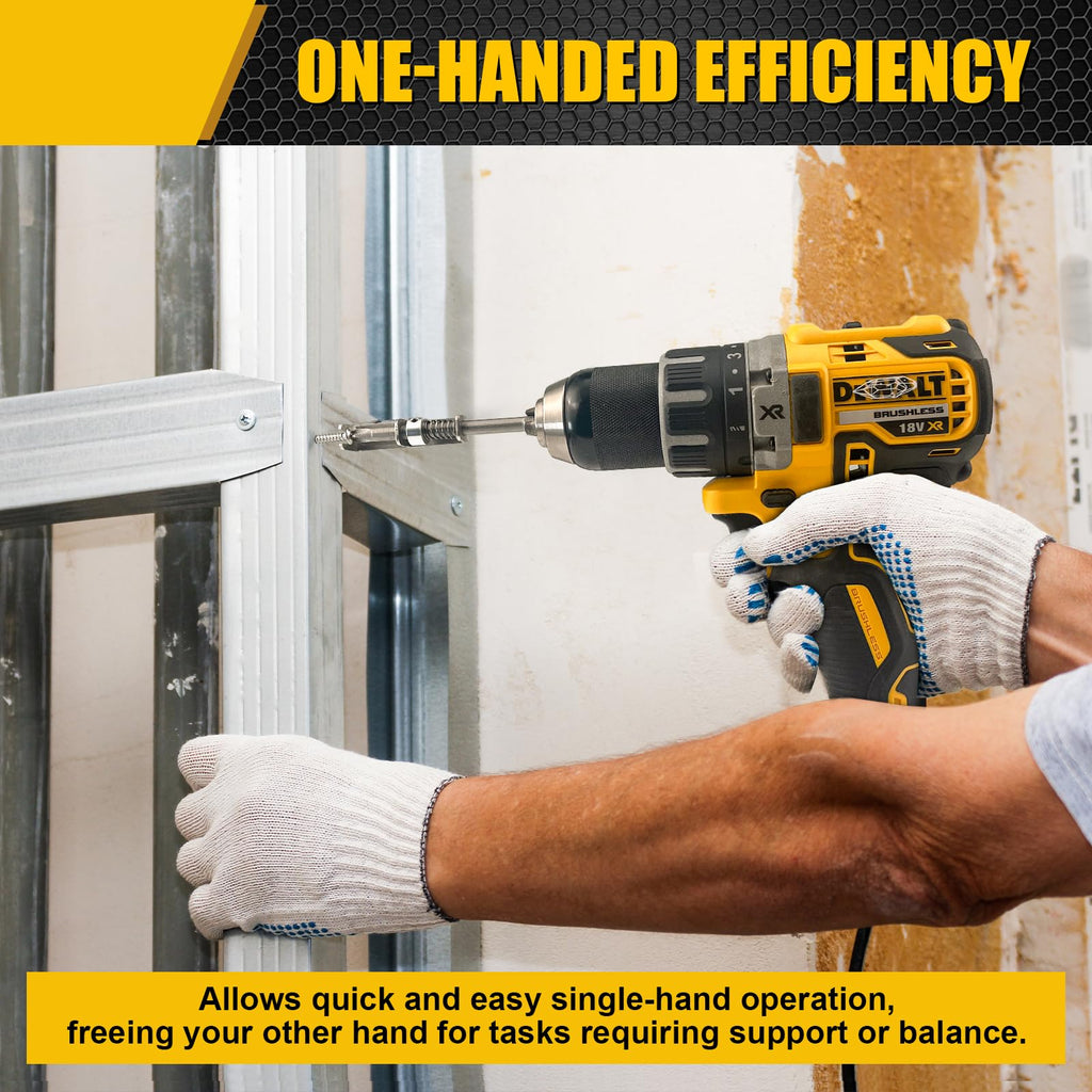 🛠️Universal Spring Loaded Anti-Drop Screw Holder Bit