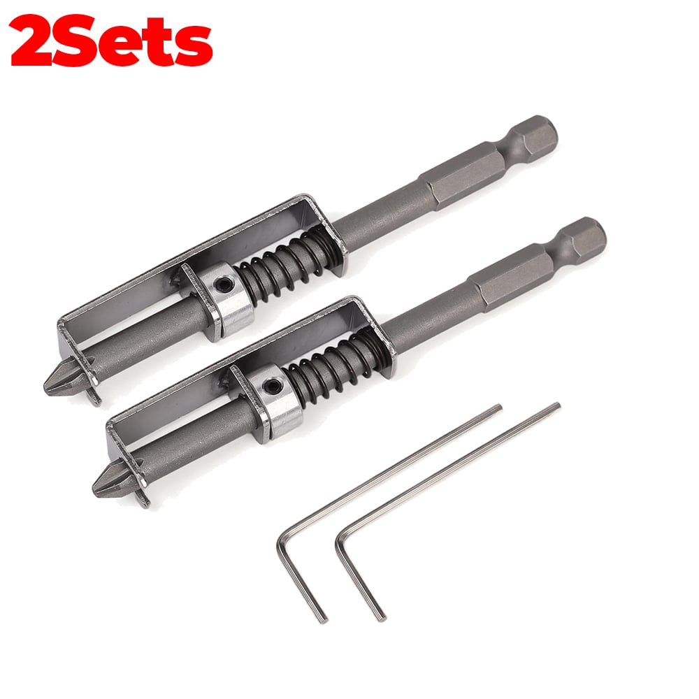 🛠️Universal Spring Loaded Anti-Drop Screw Holder Bit