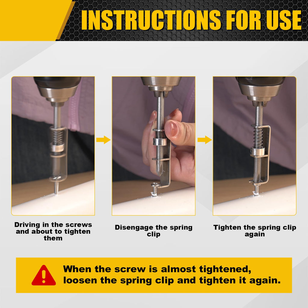 🛠️Universal Spring Loaded Anti-Drop Screw Holder Bit