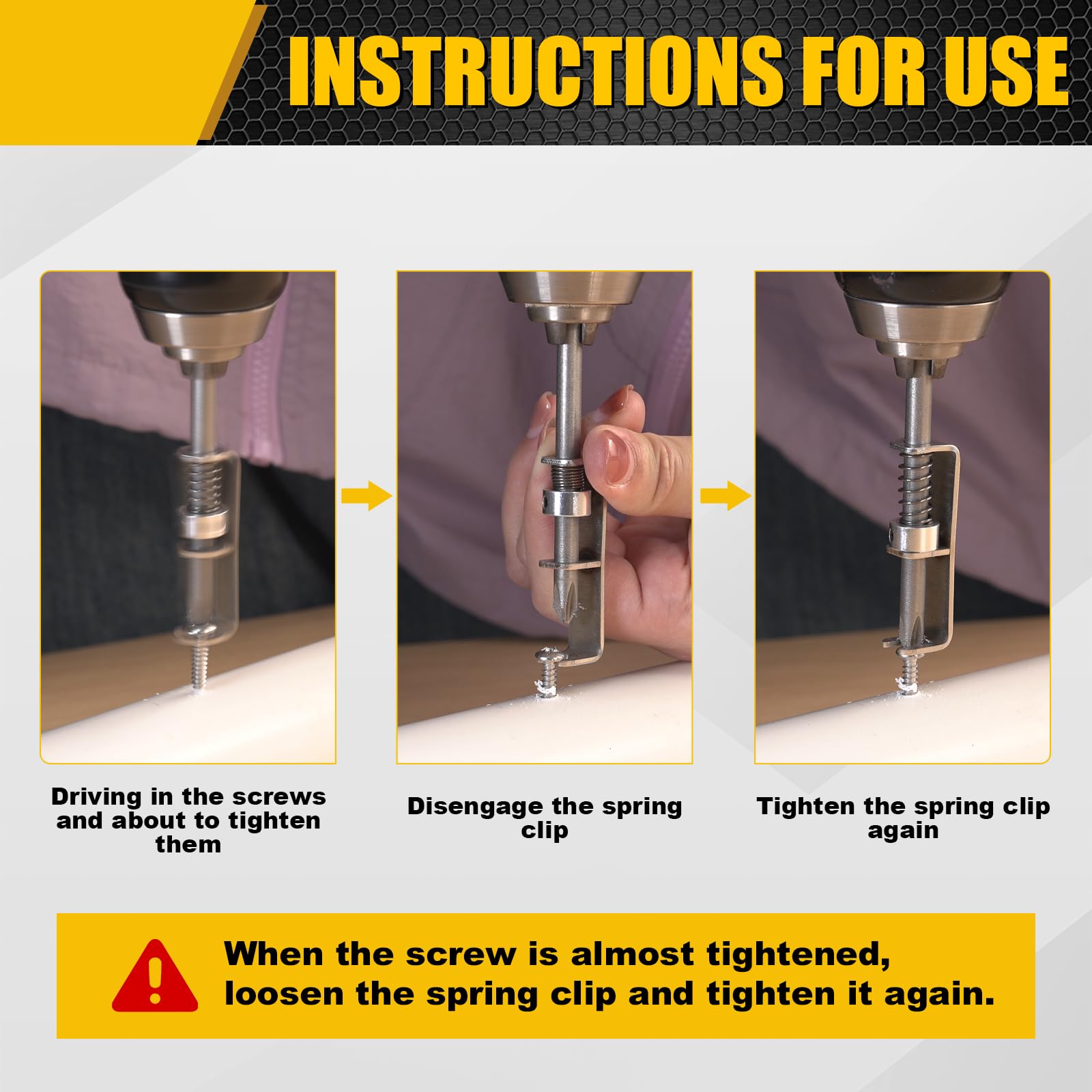 🛠️Universal Spring Loaded Anti-Drop Screw Holder Bit